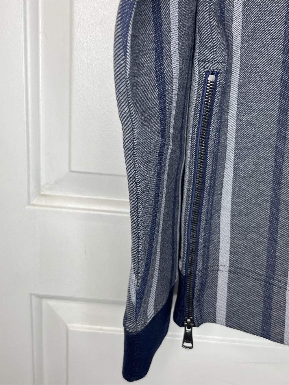 O. N. S. - Navy & Gray Angelo Crew Sweatshirt with side zippers on each side - Picture 4 of 6